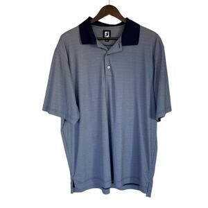 FootJoy Navy and White Golf Polo - XL